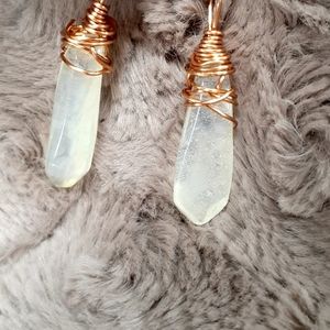 Quartz earrings